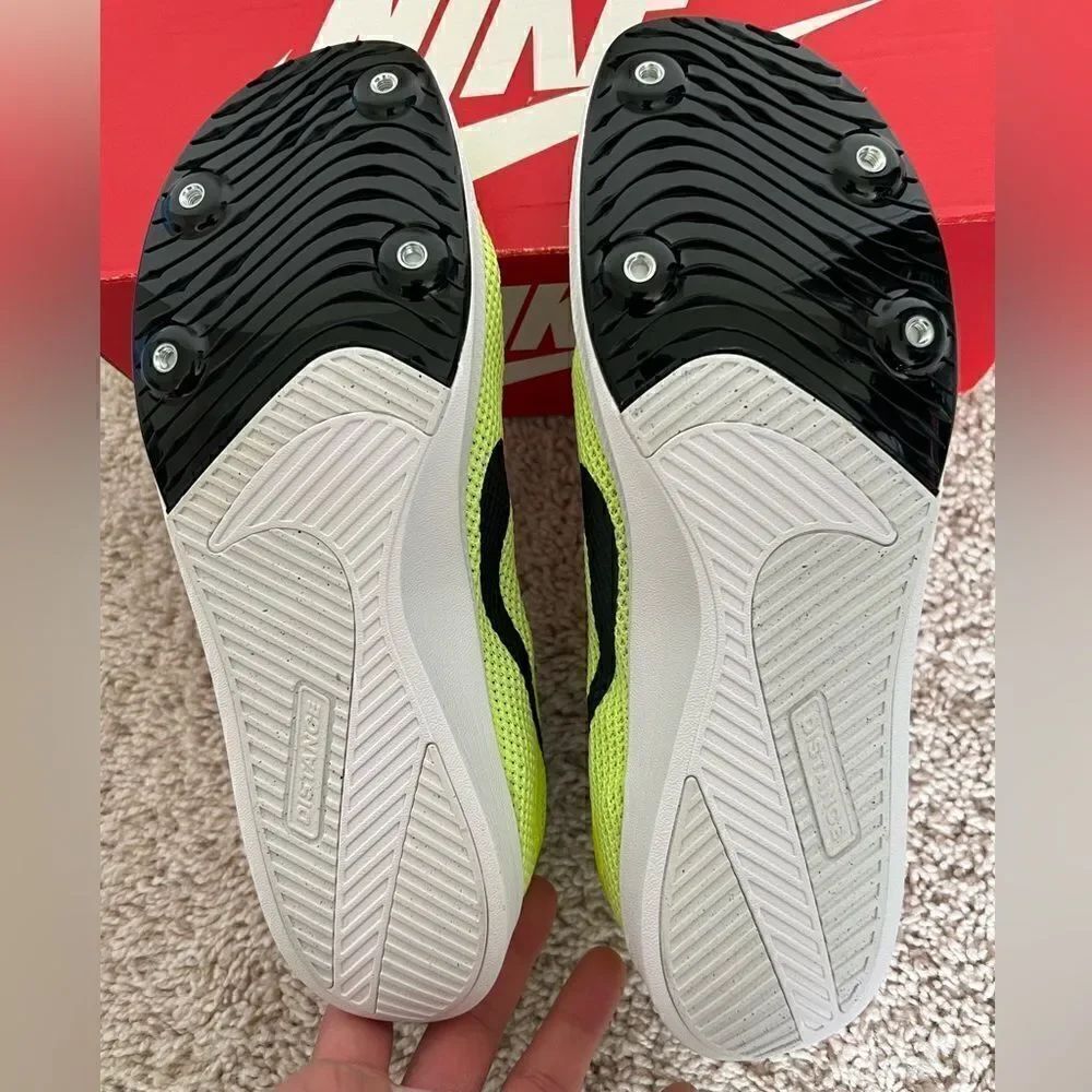 Nike Zoom Rival Distance Red Volt Running Spikes Shoes - Picture 8 of 9